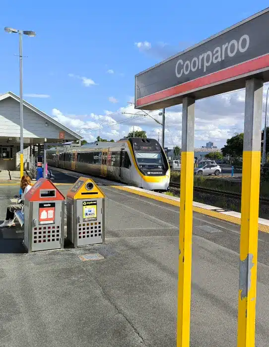 Coorparoo-Train-Station Coorparoo train station is located on the Cleveland line in Brisbane.