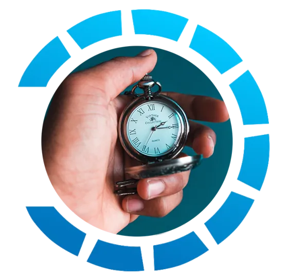 Take back your free time with Buyers Agent Brisbane A hand holding a silver stopwatch