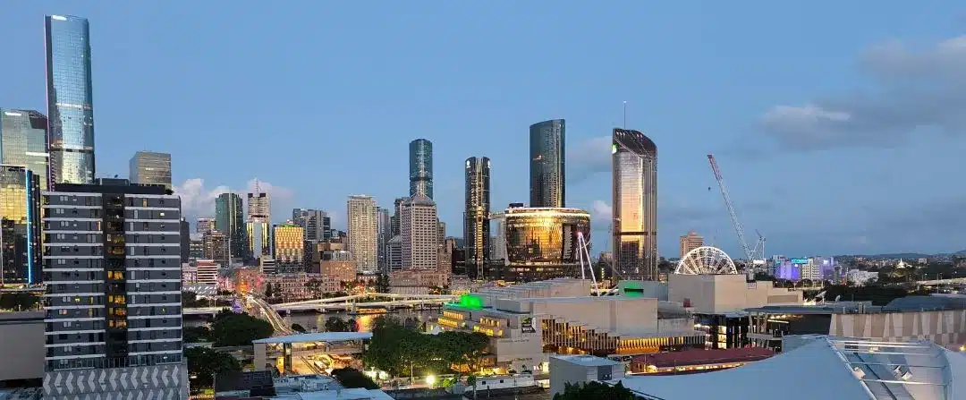 Brisbane City view from South Brisbane