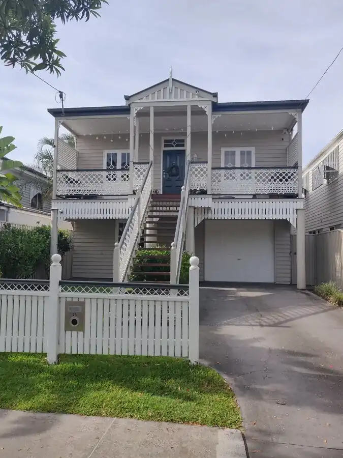 Queensland in Hawthorne suburb of Brisbane Property investment Brisbane with a Queenslander home showing the front facade