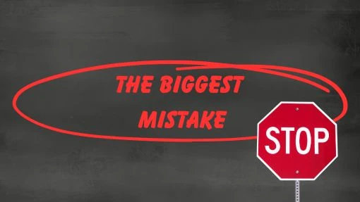 The Biggest Mistake First Home Buyers Make When Purchasing Property in Brisbane Red stop sign warning with text "The Biggest Mistake" highlighting critical first home buyer errors including emotional decisions and overlooked property defects in Brisbane