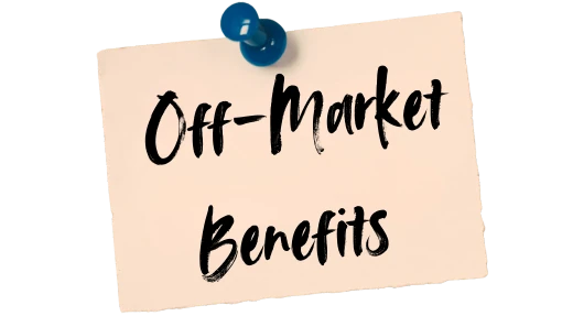Who Benefits Most Off-Market Off-market property benefits note